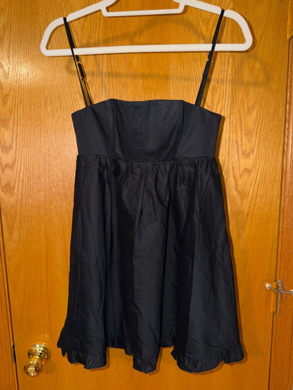 Oh Polly Black Babydoll Mini Dress
